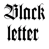 blackletter